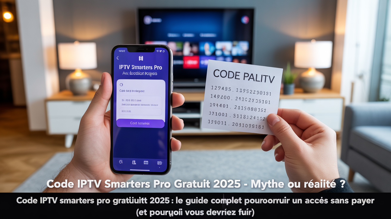 code iptv smarters pro gratuit 2025